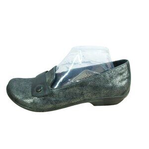 Dansko Olena Black Leather Slip-On Comfort Casual Loafer Shoes Size 41 US 11